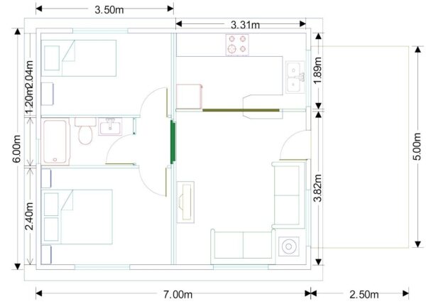 Modelo Alicante 42m² - Imagen 2