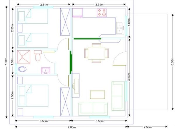 Modelo Alicante 49m² - Imagen 2