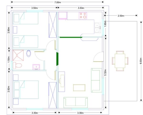 Modelo Alicante 52,5 m² - Imagen 2
